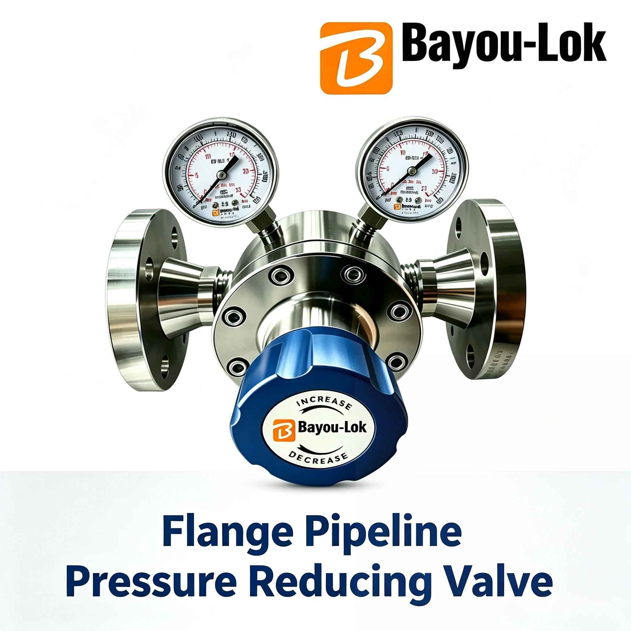 OEM ODM Low Gas Pressure Regulator316 Stainless Steel Flange Pipeline Pressure Reducing Valve Hastelloy C276 Diaphragm For CO2
