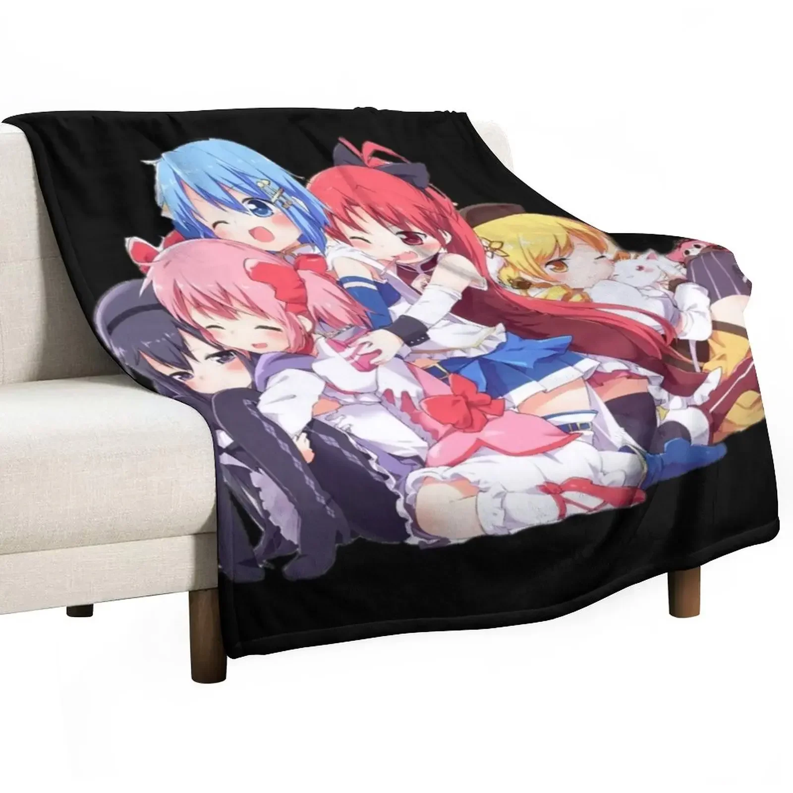 Puella Magi Madoka Magica Anime Throw Blanket Beach christmas decoration Giant Sofa blankets ands Blankets