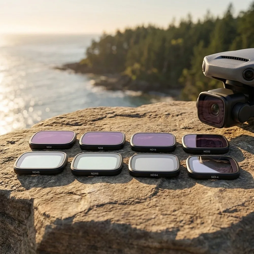 For DJI Lito X1 CPL and ND Filter Bundle ND8 ND16 ND32 ND64 Star UV Supporting Richer Detail and Smoother Motion for blur