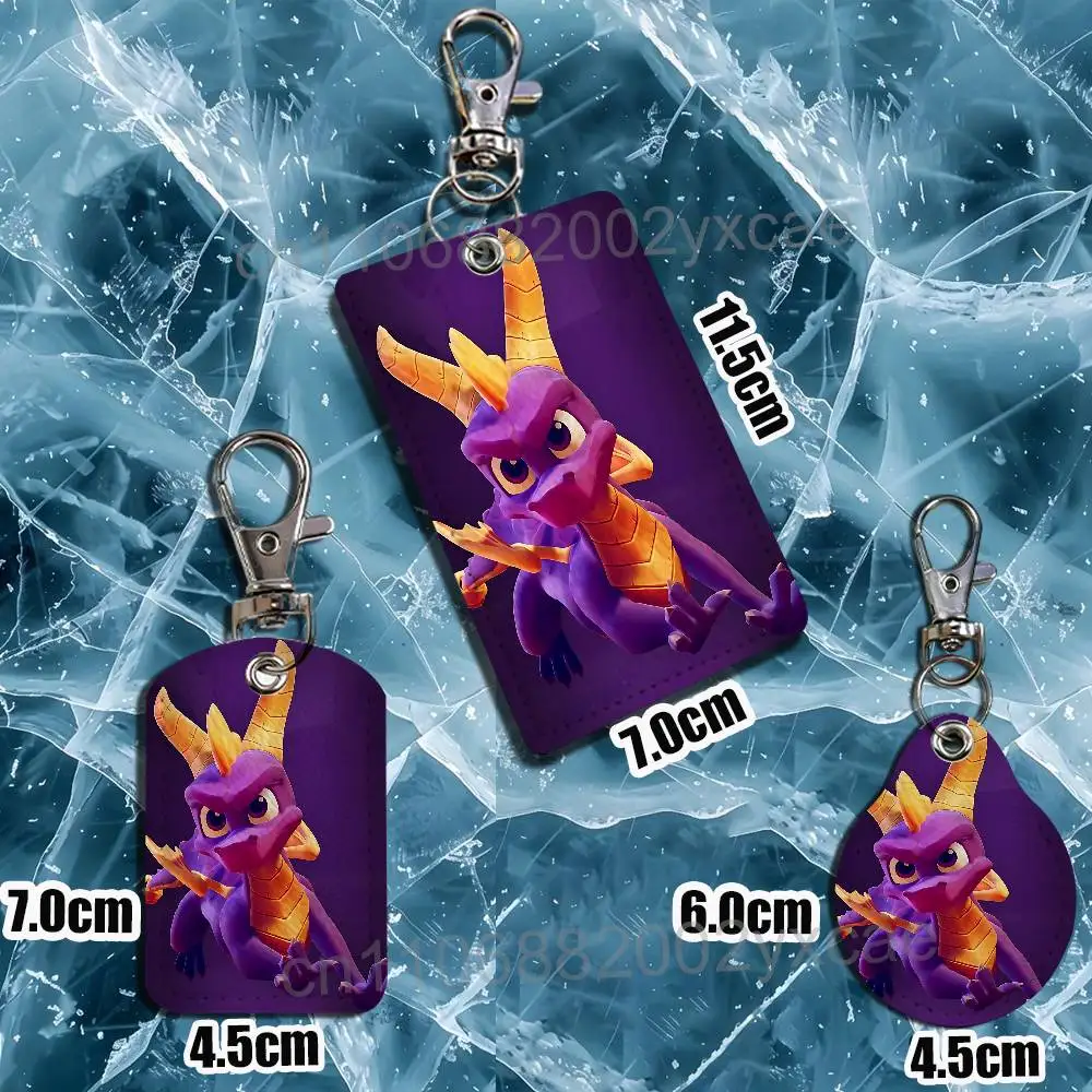 Immagine 7: Portachiavi Black Cynder Love Spyro Dragon, adatto per carte di credito, carte di banca, carte dell'autobus, porta badge, porta carte di credito, testurizzato