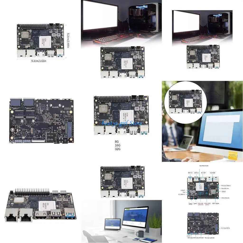 

C7AB RK3588 Control Board For Banana BPIM7 Mainboard 8G/16G/32G Optional with eMMC Storage & Multiple Interfaces