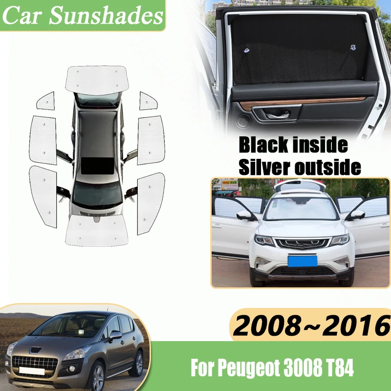 

Sun Visor For Peugeot 3008 T84 Accessories 2008-2016 Car Windshield Sunshade Curtain Heat insulation Anti-UV Protection Parts