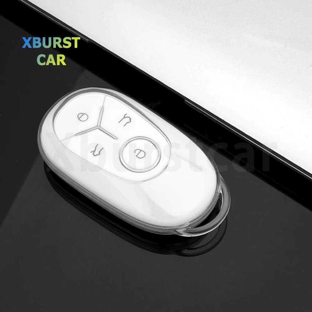 Мягкий прозрачный чехол из ТПУ для ключей Geely EX2 GEOME MMEX2 Max Galaxy 2025 2026, держатель для ключей, аксессуары для бесключевого доступа.