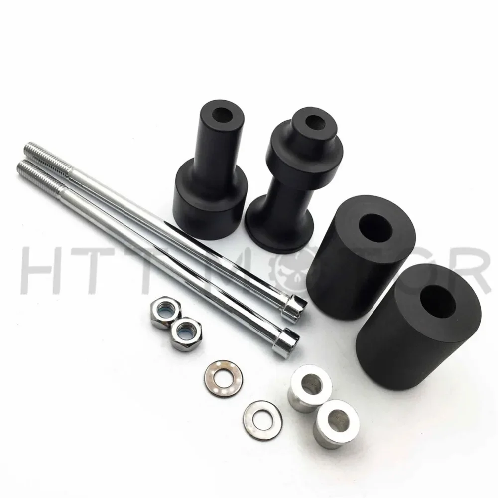 No Cut Frame Sliders Protector for Kawasaki 2003-2006 ZX6R ZX-6R ZX6RR 2004 2005 Black Aftermarket Motorcycle Parts