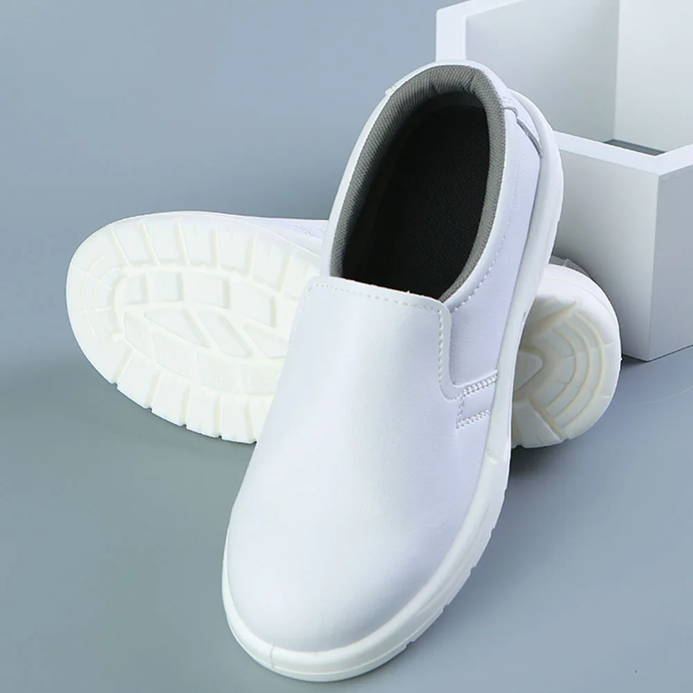 

1 Pair Anti Dust Anti Static Safety Shoes White Honeycomb Breathable Lightweight Puncture Proof Industrial Sneakers Workshop