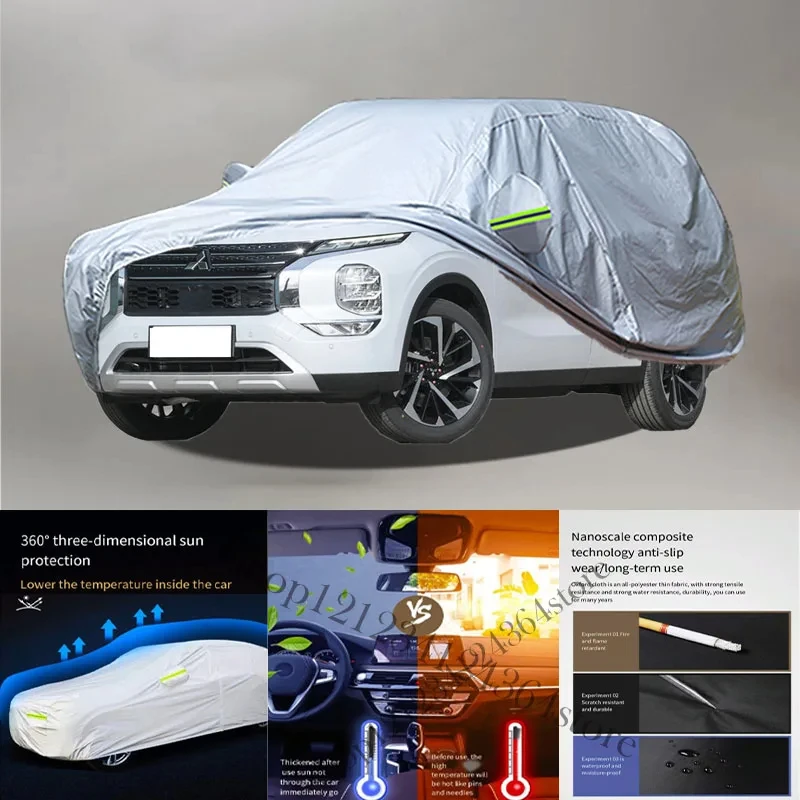 

For Mitsubishi-Olander Auto Anti snow Anti dust Anti-uv Anti peeling paint And Anti Rainwater 210t Car cover protection