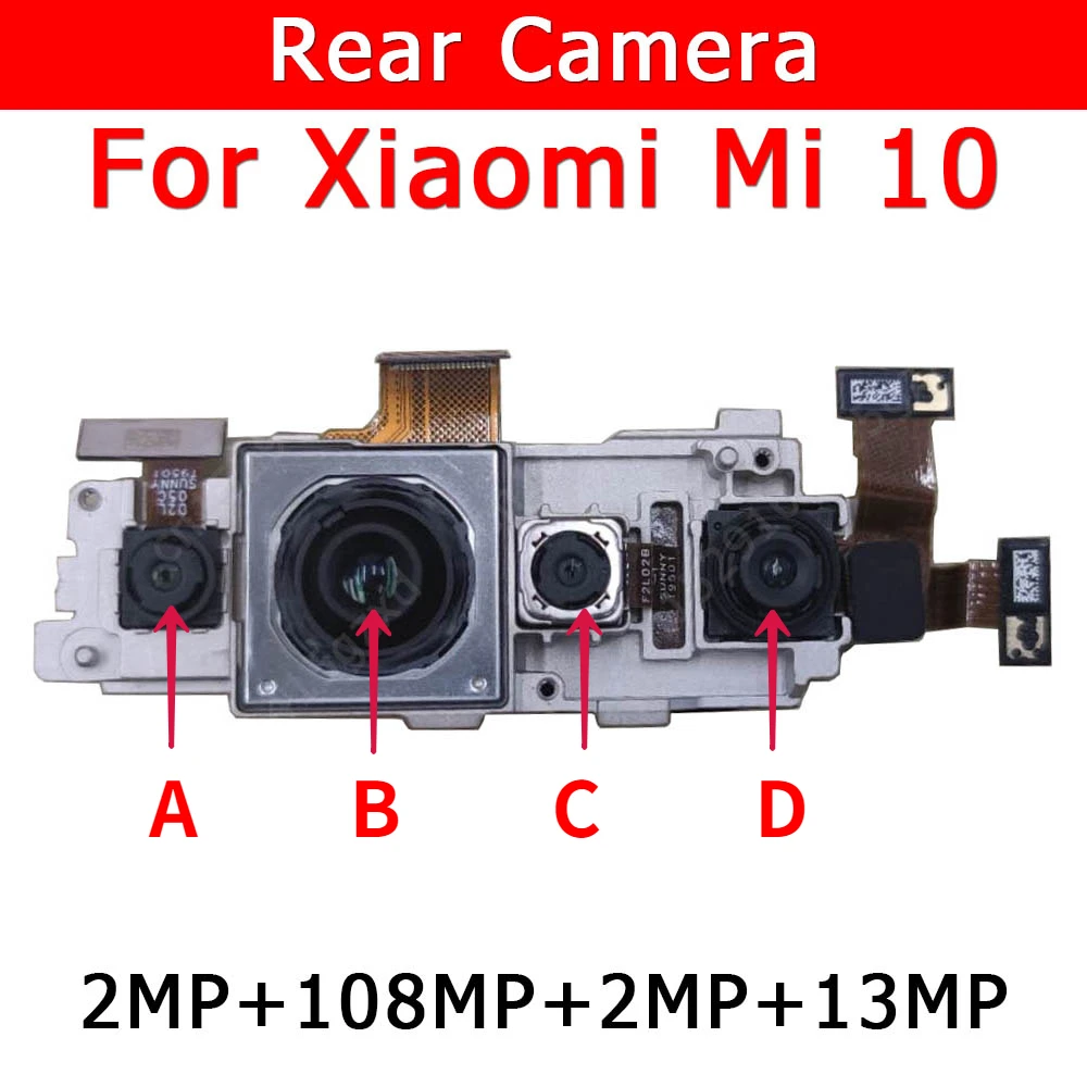 Rear Camera For Xiaomi Mi 10 Mi10 Back Main Big Camera Module Flex Cable Replacement Spare Parts