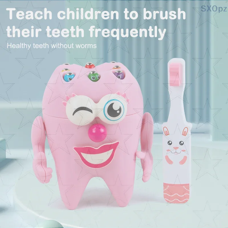 Conjunto de brinquedos odontológicos educativos simulação crianças dentista ferramenta lugar fingir jogar presente do miúdo