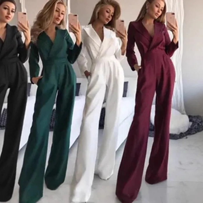 

2025 Spring and Summer Chinese-style Long Dress New Chinese-style Jumpsuit Cross-collar Mid-waist Dignified Commuting Jumpsuit