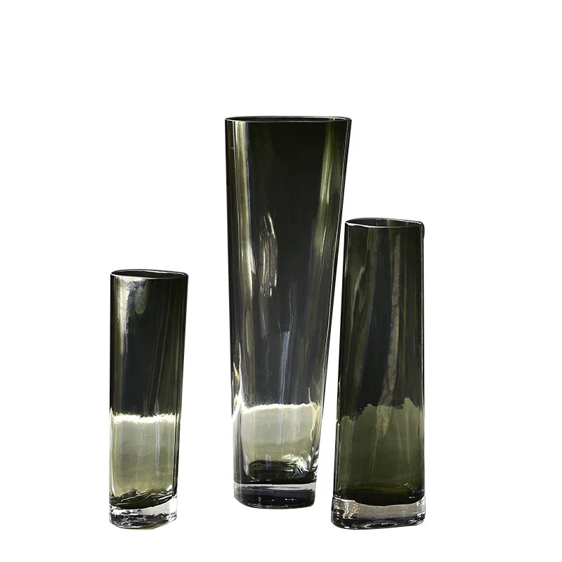 

Simple glass vase ornament glass vase dining room living room bedroom desktop decoration