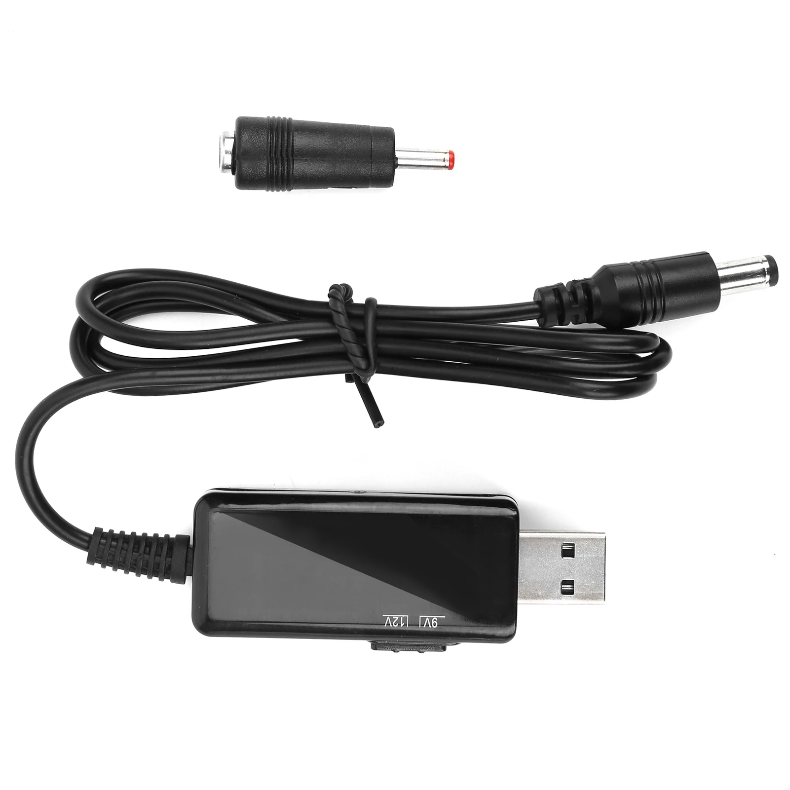 

Electronics Supplies USB to DC Booster Cable Power Bank Router Cord 5V to 9V 12V Step‑Up Digital Display Adjustable 5521m