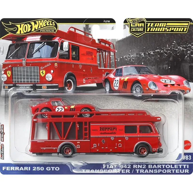 Car Culture Transport Fleet Series Original Hot Wheels Benz 300 Ferrari 250 Bmw M3 1:64 Model Die-Cast Vehicle Unopened Car Toys view 2