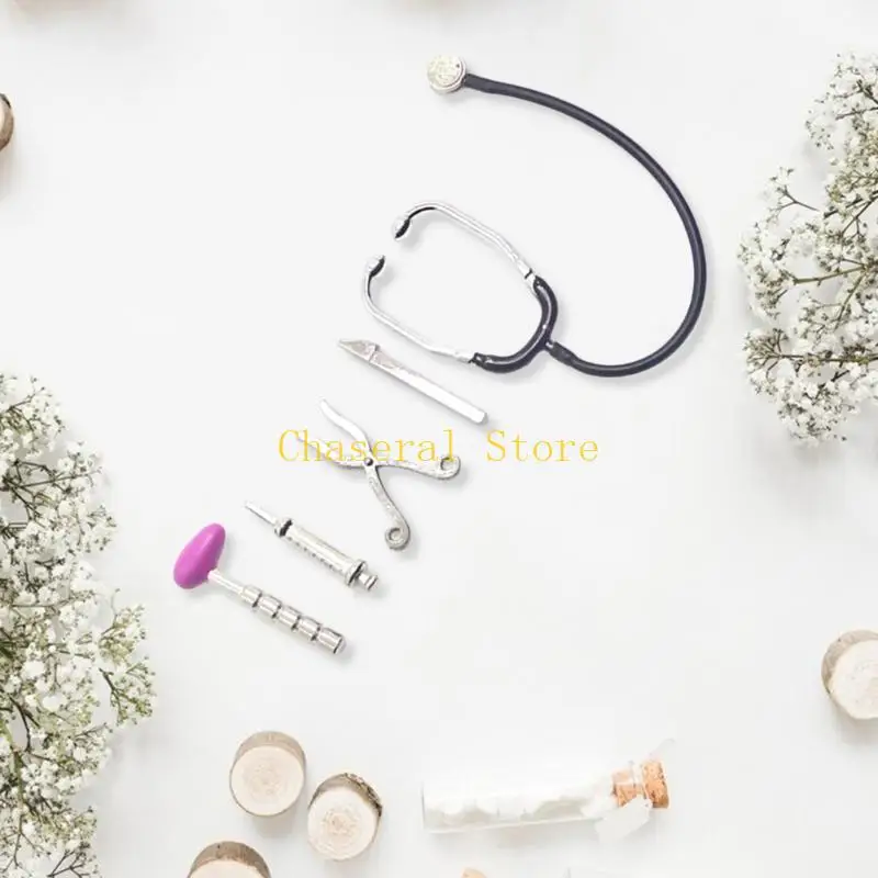 Bộ sưu tập thiết bị ống nghe nhà búp bê thực tế E7CE để nhập vai sáng tạo