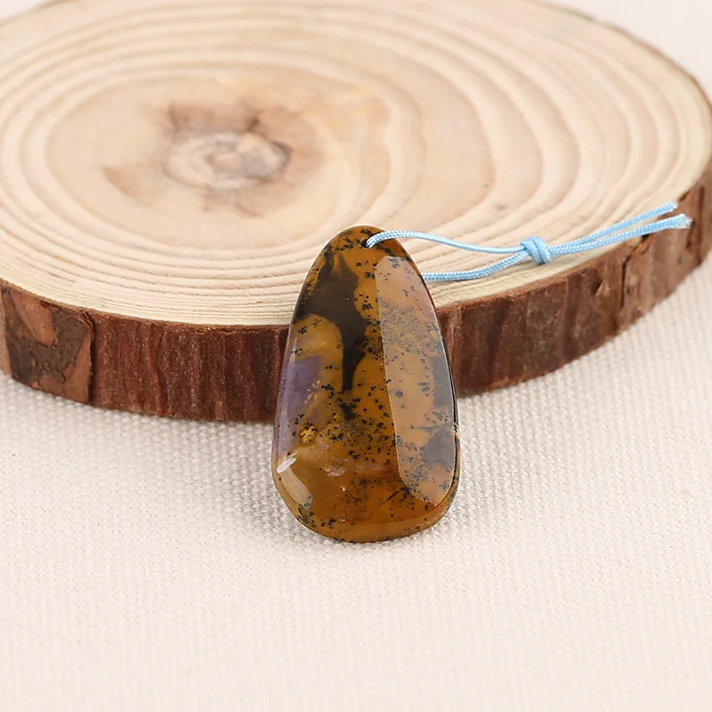 

Natural Arborization Opal Water Drop Gemstone Pendant for Jewelry Making