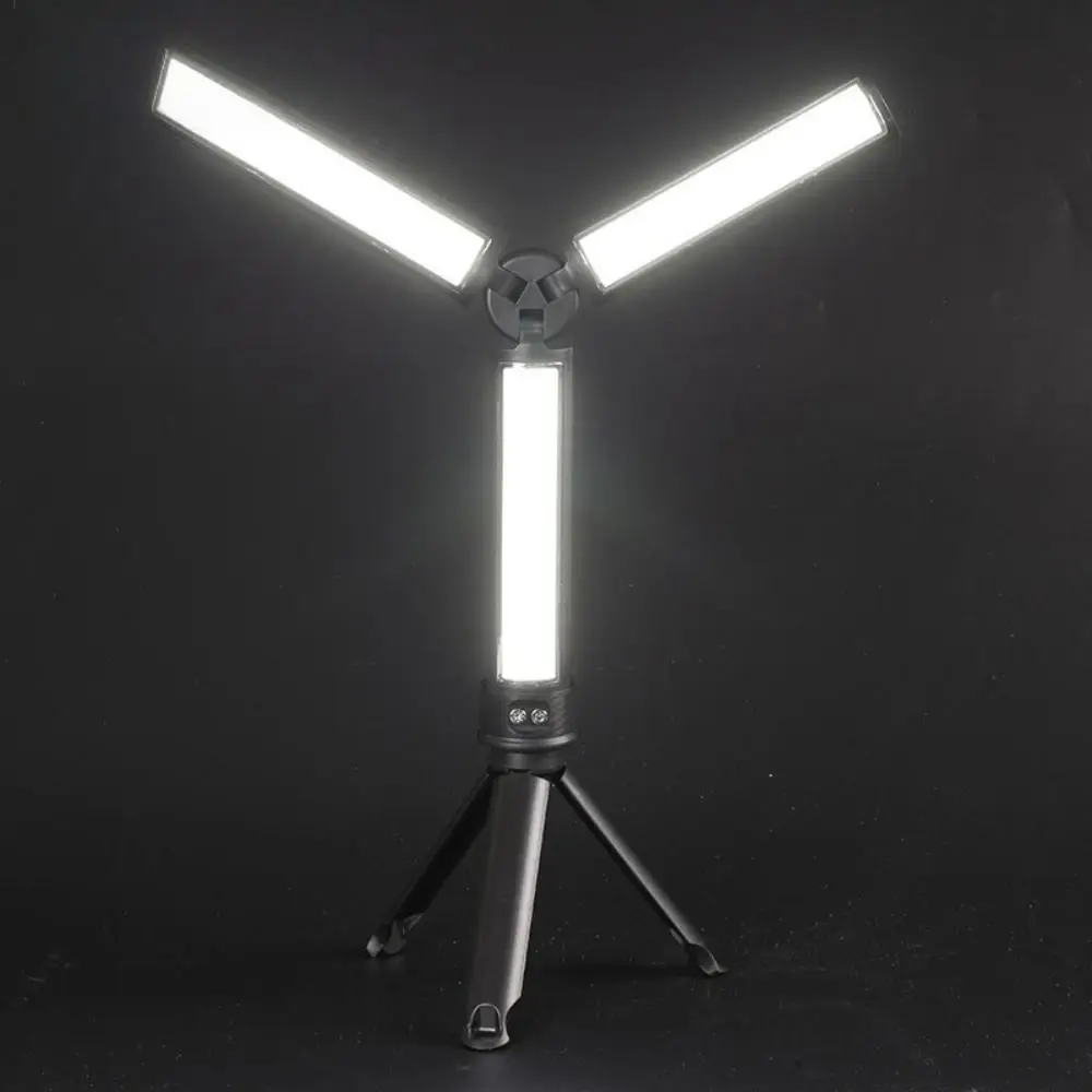 162 LED LED Emergency Floodlight 3 Colors Dimming Rechargeable Folding Work Lamp 15 Modes 2850mAh Car Service Lamp