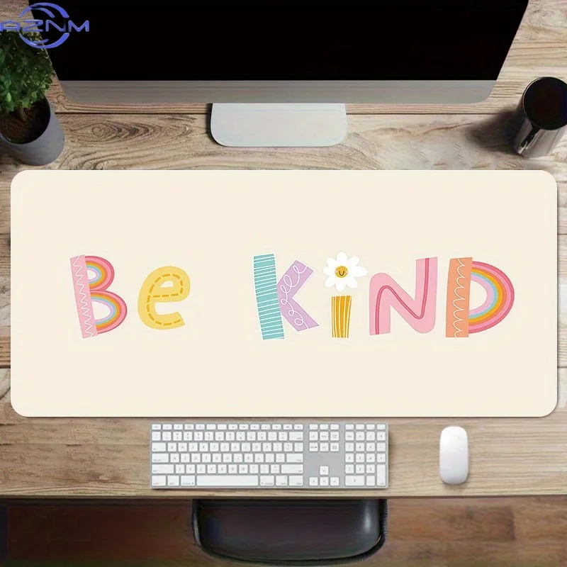 1pc, Rainbow Pattern Mouse Pad with Wrist Support, Cute Flower Design, Wrist Protection and Elastic Support, Anti Slip Base, Sui