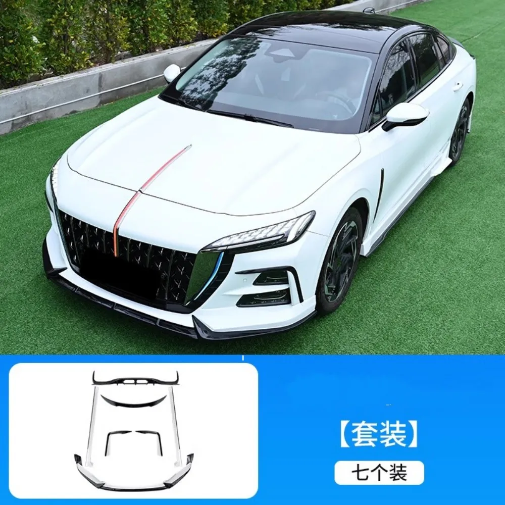 Car Body Kit Front Rear Lip Shovel Assembly For Hongqi H6 2023 Modified Side Skirt Tail Wing Fog Lamp Frame Trim Car Accessories