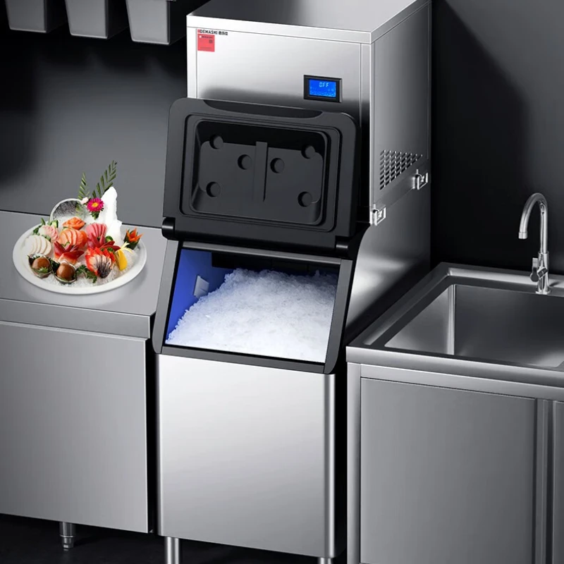 Capacity Fully Ice Maker Automated Large-sized Milk Ice Maker Tea Shop Commercial Furniture Macchina Del Ghiaccio ZYZBJ60