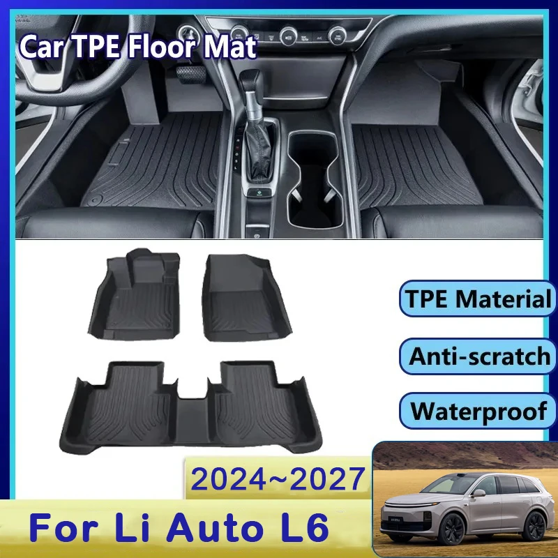 

Car Floor Mats For Li Auto L6 Lixiang L6 2024 2025 2026 2027 Waterproof Pads Left Hand Driver Foot Cover Floor Cover Accessories