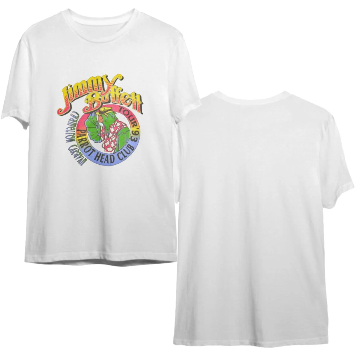 Vintage 1993 Jimmy Buffet Parrot Head Tour T-Shirt