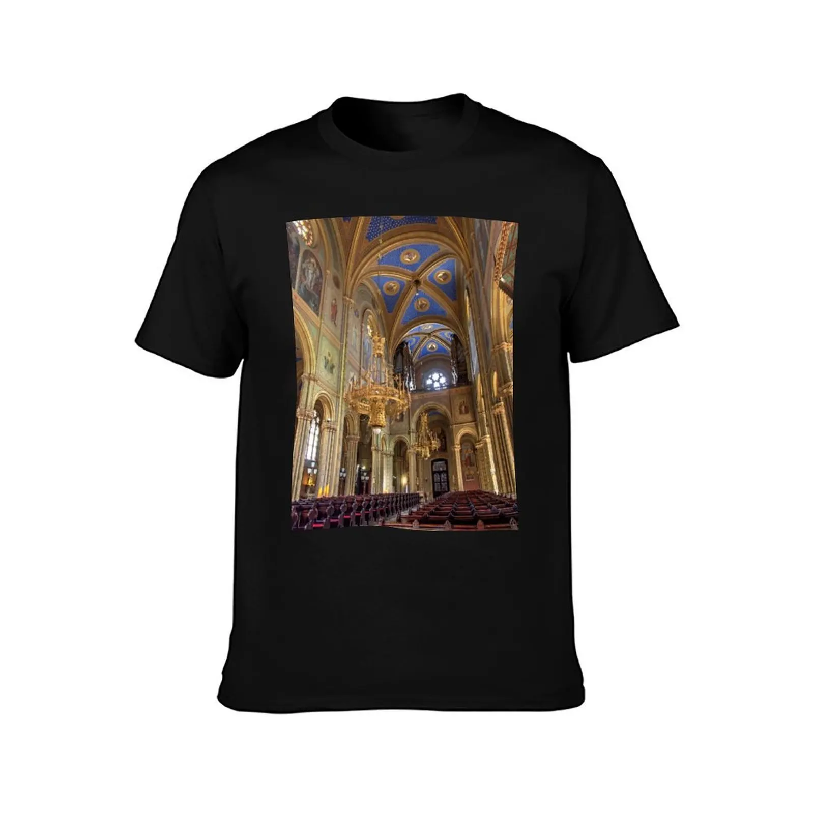 Altlerchenfelder Pfarrkirche 1070 Vienna Austria T-Shirt Summer Casual Cotton Tee Oversized Streetwear Tops Unisex Men Women