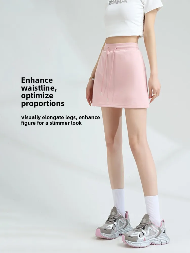 

Bla High Waist A-Line Skirt Women's Casual American Sle Summer New Meat Covering ort Skirt Jeanswest ZF