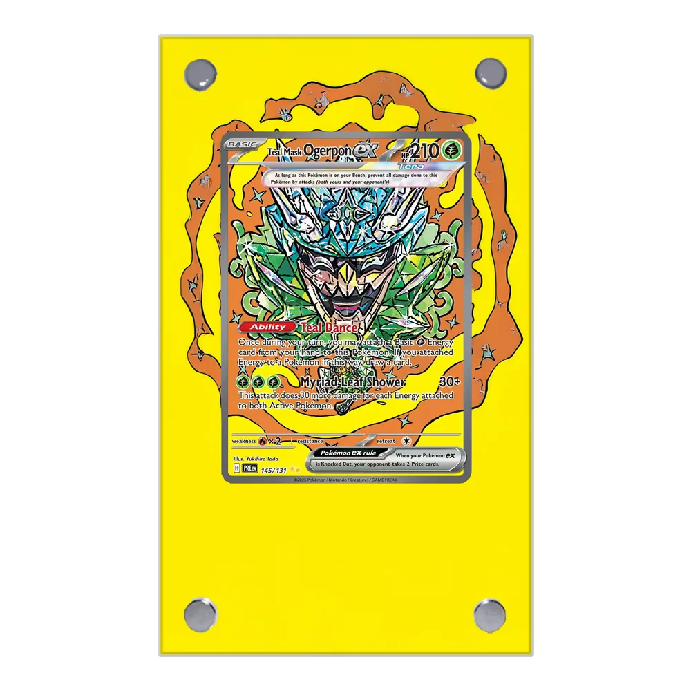 البوكيمون Flareon Ceruledge Leafeon تمديد الفن عرض حالة جمع بطاقة تمديد اللوحة Psa أنيمي رف شاشة باستثناء