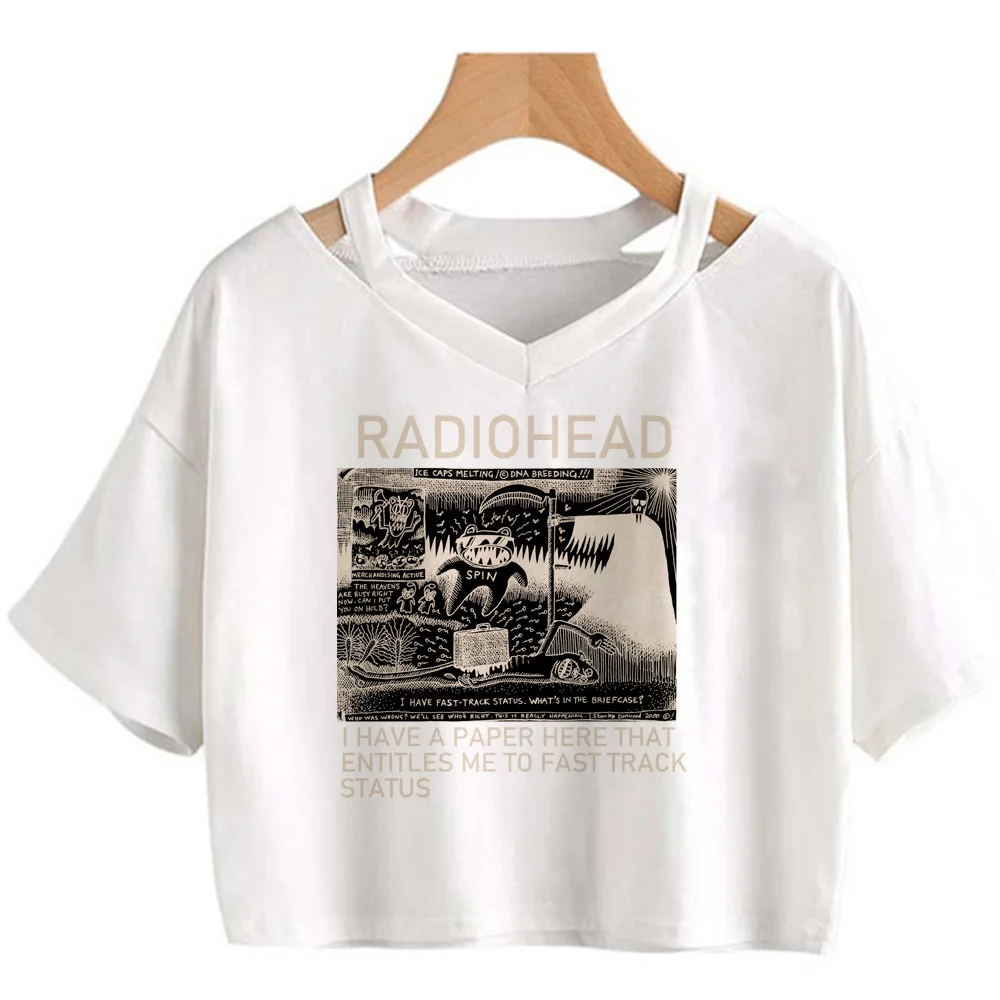 Radiohead t-shirts women comic tshirt female Japanese clothes