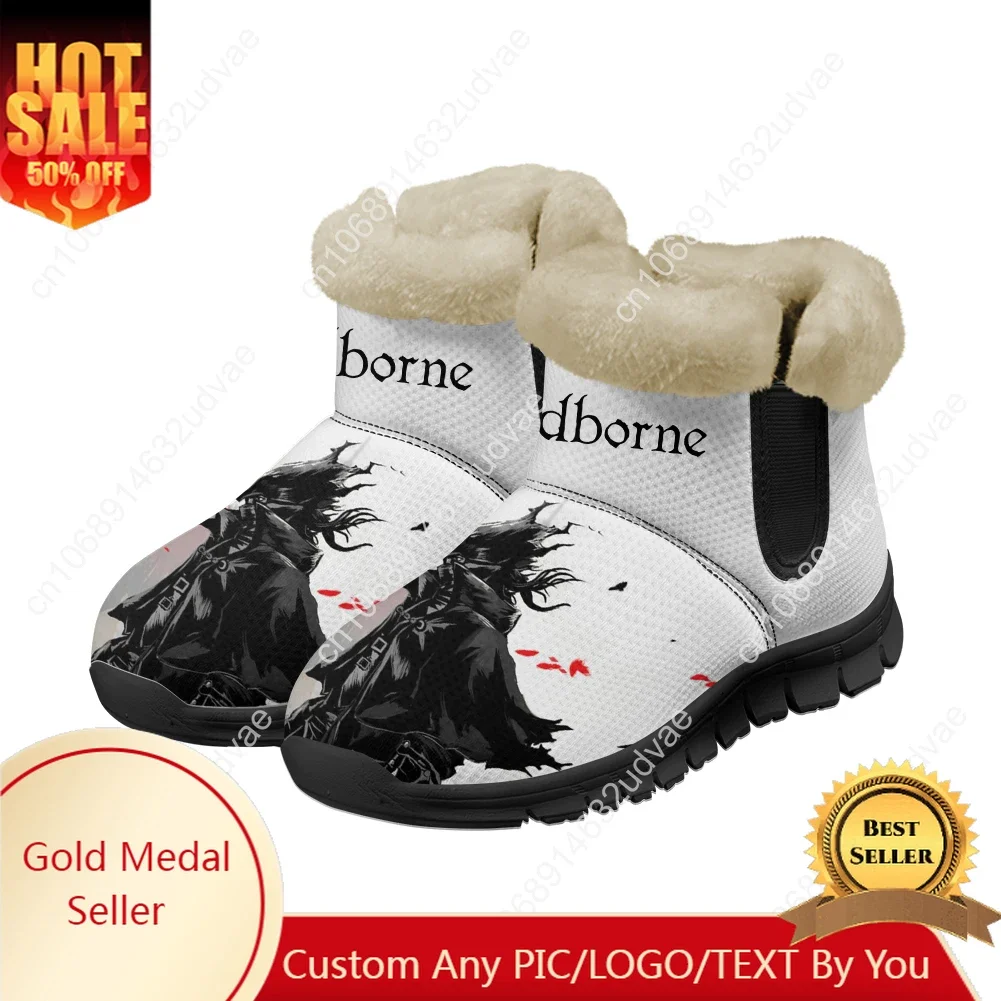 

Bloodborne Snow Boots Mens Womens Teenager Shoes Keep Warm High Quality Casual Lightweight Couple Sports Custom Sneakers