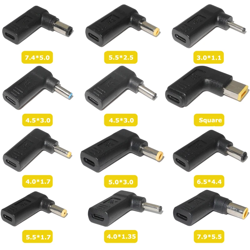 USB 3.1 Type C USB-C to DC Power Adapter PD Emulator Trigger Plug Connector Converter for Asus Hp Dell Acer Notebook Pc