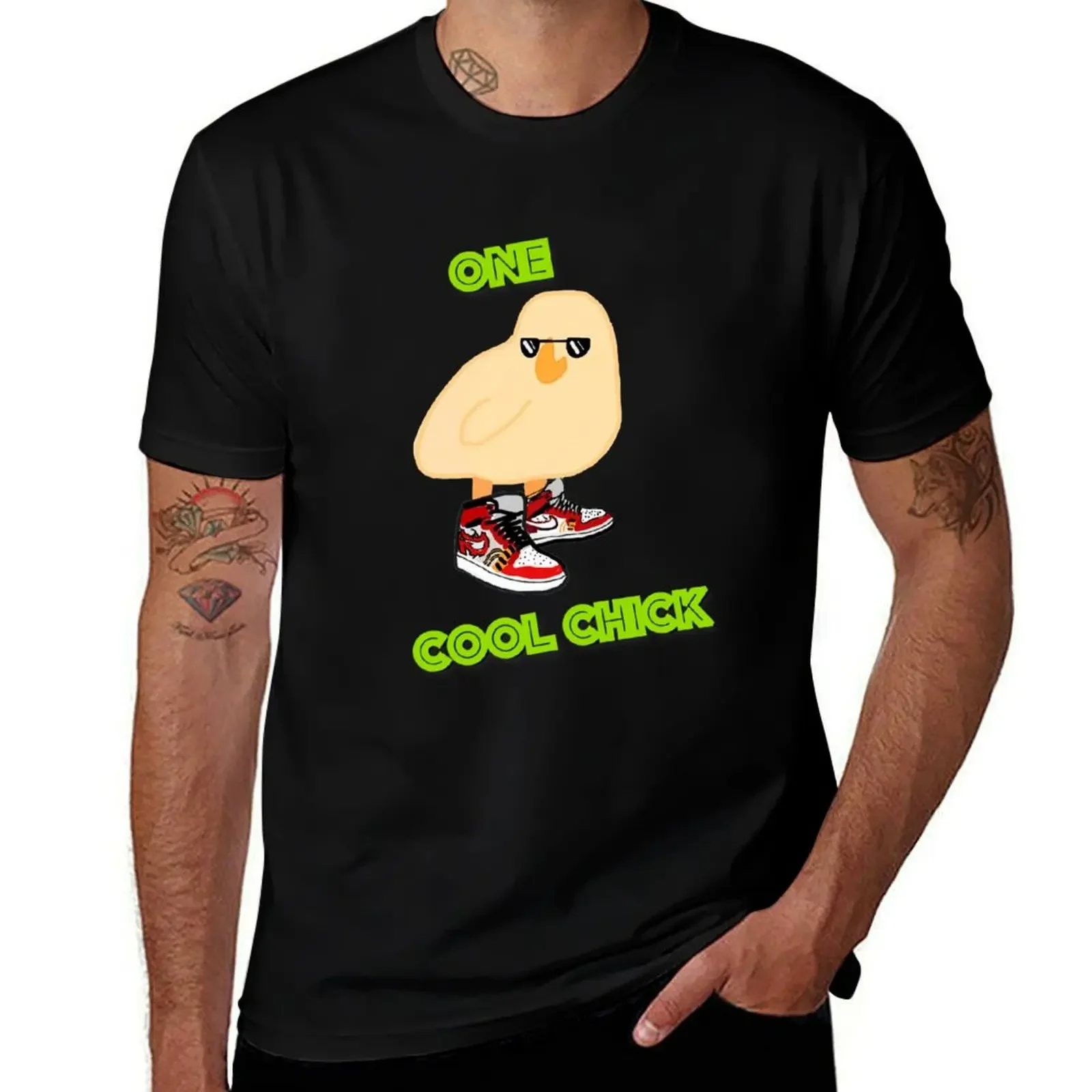 One Cool Chick T-Shirt summer clothes anime anime stuff mens t shirt graphic