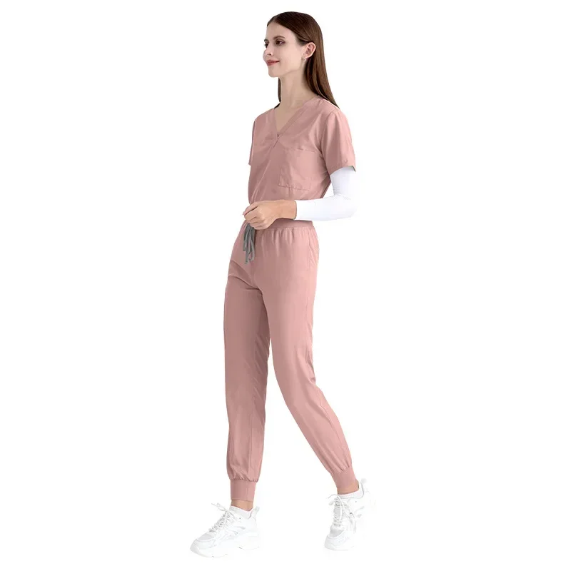 Uniforme de enfermera para mujer, conjuntos de exfoliación, accesorios de enfermería, batas de Cirugía de Hospital, clínica Dental, salón de belleza, ropa de trabajo