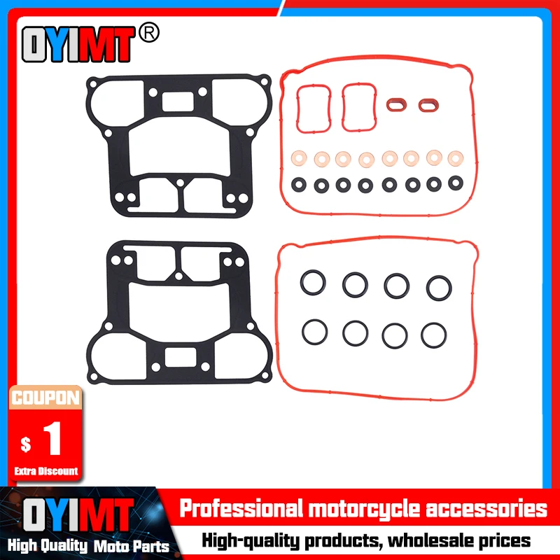 Motorcycle Rocker Box Gasket Twin Cam Kit For Harley Forty Eight XL1200X XL1200XS Iron XL1200NS XL883N Roadster XL1200CX