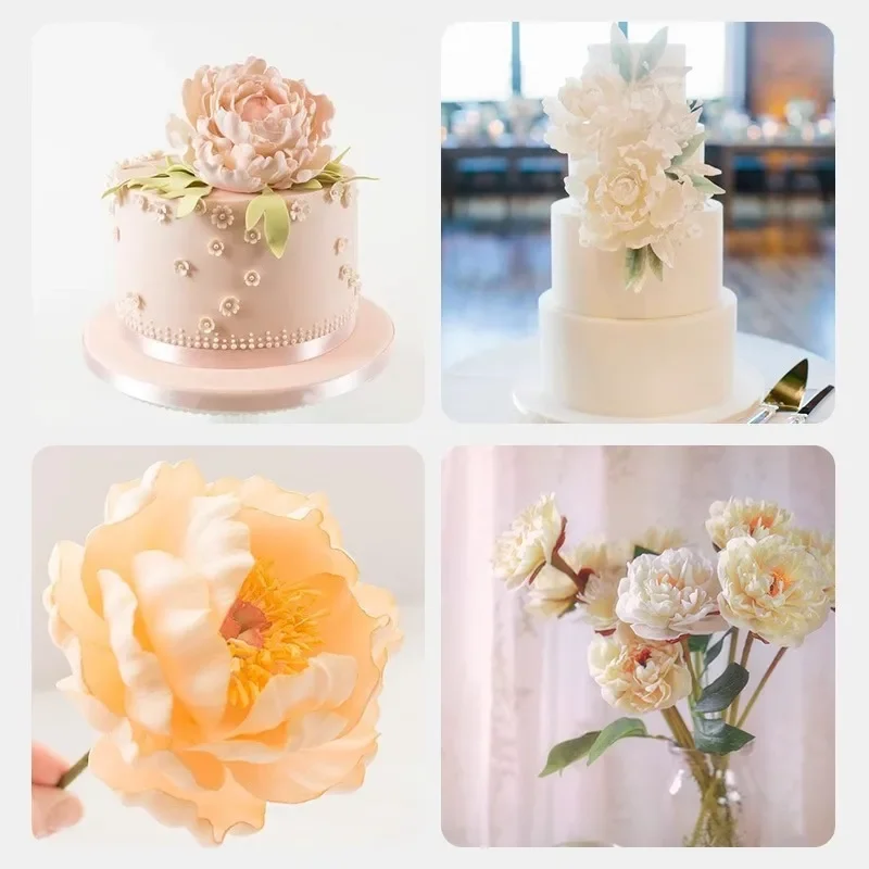 Silicone Petal Texture Cutting Mold Set Sugar Flower Simulation Baking Tools Laqining Brand Kitchen Cooking Utensils