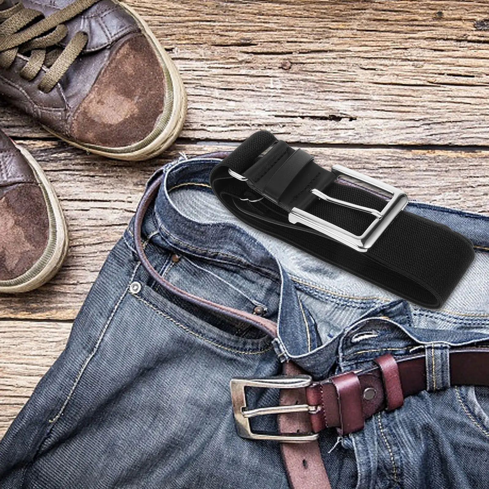 Adjustable Baseball Belt for Men Youth Adults Soft Comfortable Stretch Sports Belt for Baseball Pants Uniforms and Casual Wear