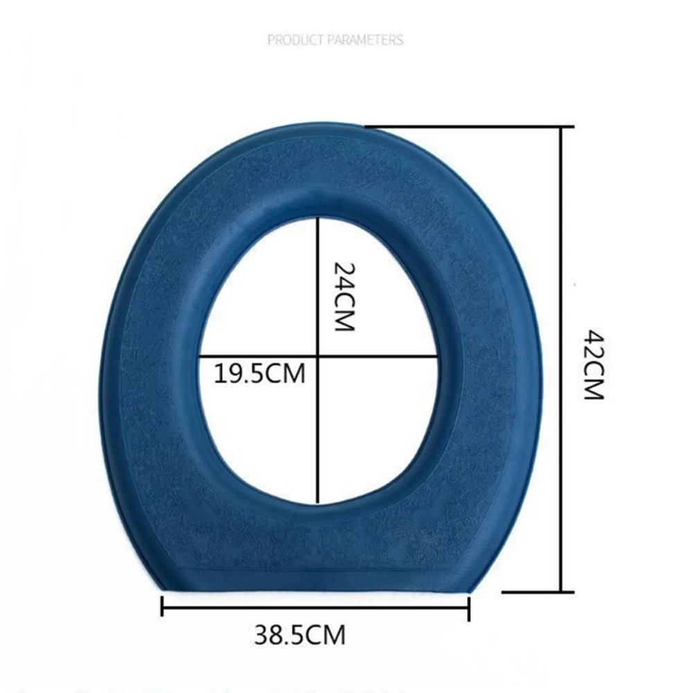 Waterpoof Soft Toilet Seat Cover Bathroom Washable Closestool Mat Pad Cushion O-shape Toilet Seat Bidet Toilet Cover Accessories