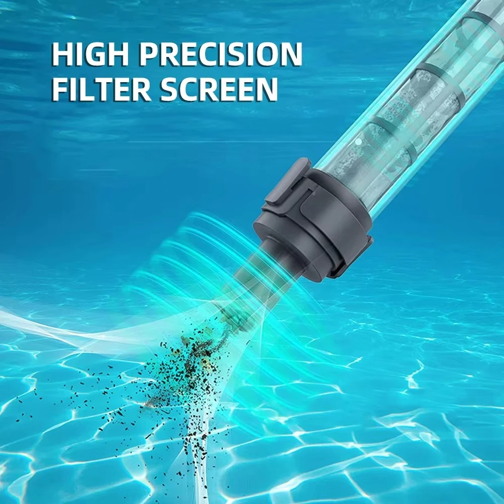 Small Fish Pond Feces Suction Device,Swimming Pool Suction Machine,  Baby Pool Bottom Cleaning Tool,underwater Vacuum Cleaner