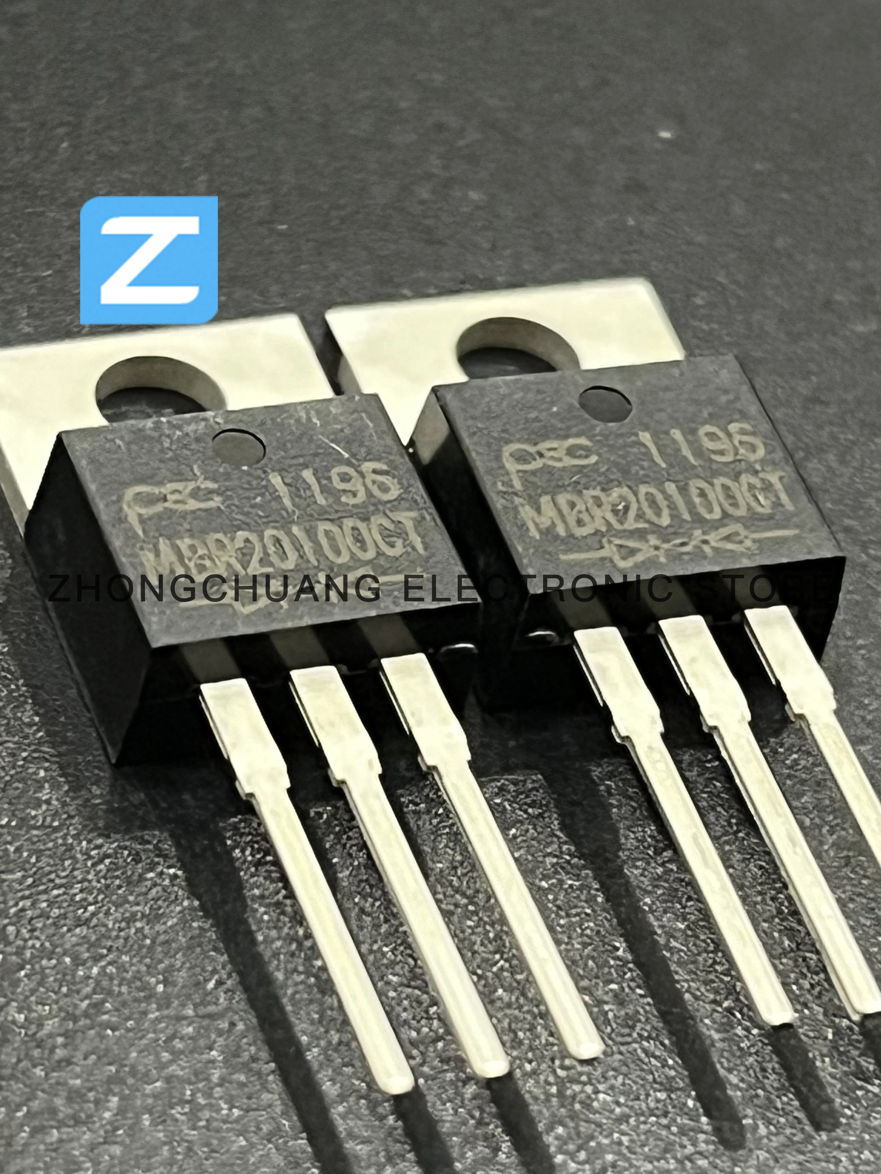 1-10PCS MBR20100CT TO-220 100V 20A  SCHOTTKY BARRIER RECTIFIERS new original