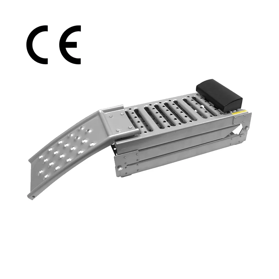 Motorcycle ATV uphill board portable three-fold bridge board