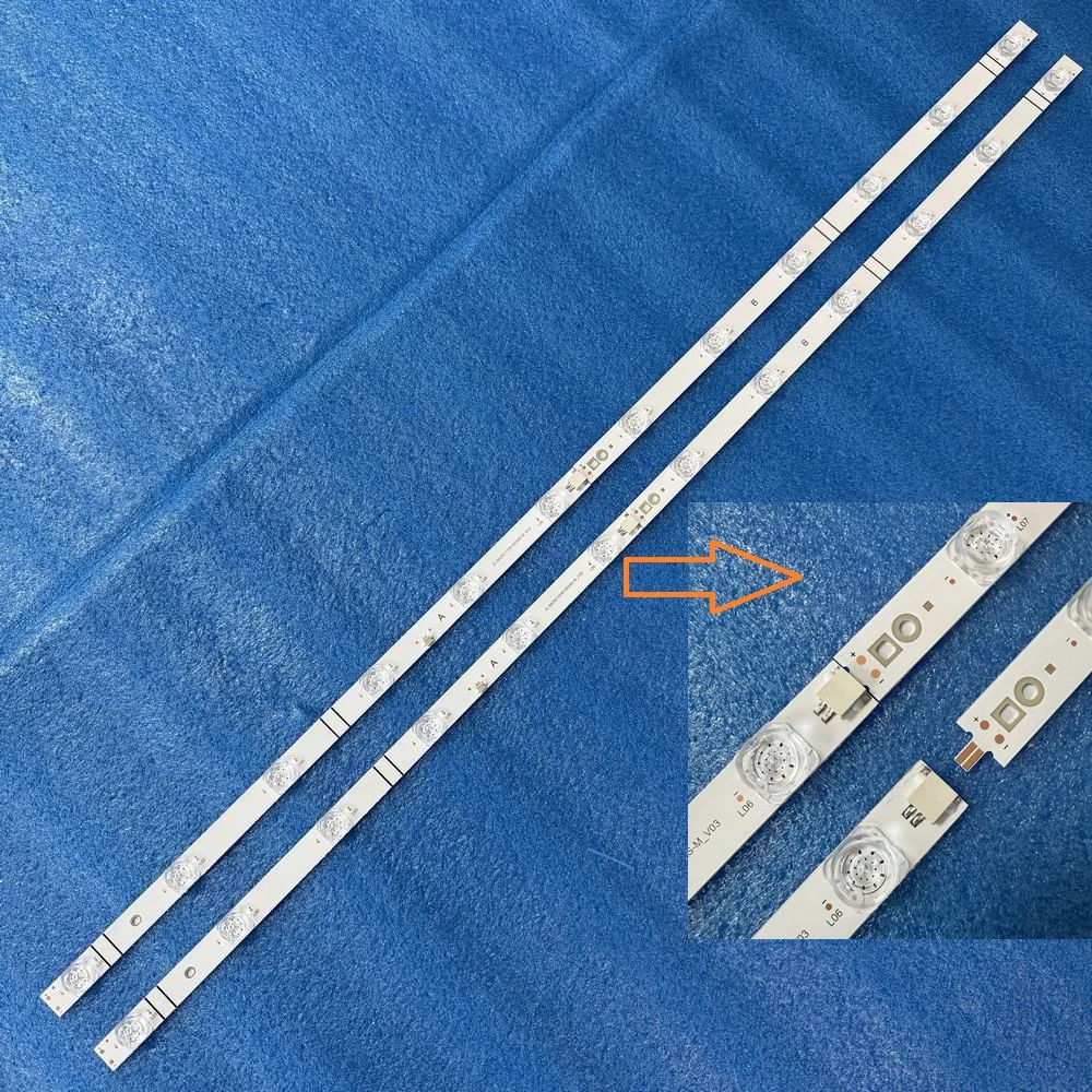 

Лента светодиодной подсветки для Hisense 43E5610 43H4030F3 43H5500G 43H5510G 43H5580G 43H4G 43H4D SVH425A13 CRH-BX43X13030120202BREV1.2