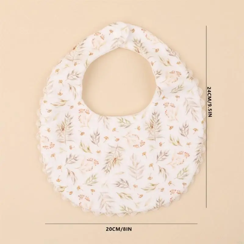 

97BC Baby Feeding Bib Comfortable Saliva Towel Newborns Burp Cloth for Boys Girls