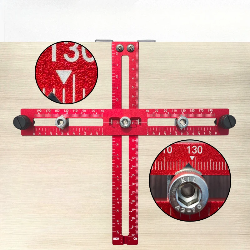 

Cabinet Hardware Doweling Jig, for Knobs, Handles&Pulls Self Centering Punch Locator Drill Guide for Drawer Cabinet Installation