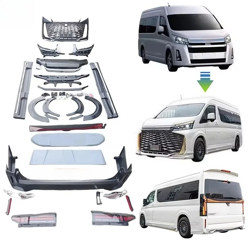 

High-Quality FORToyota Hiace Kaiser Crown Lexus LM350 2024 Style Plastic BODYKIT