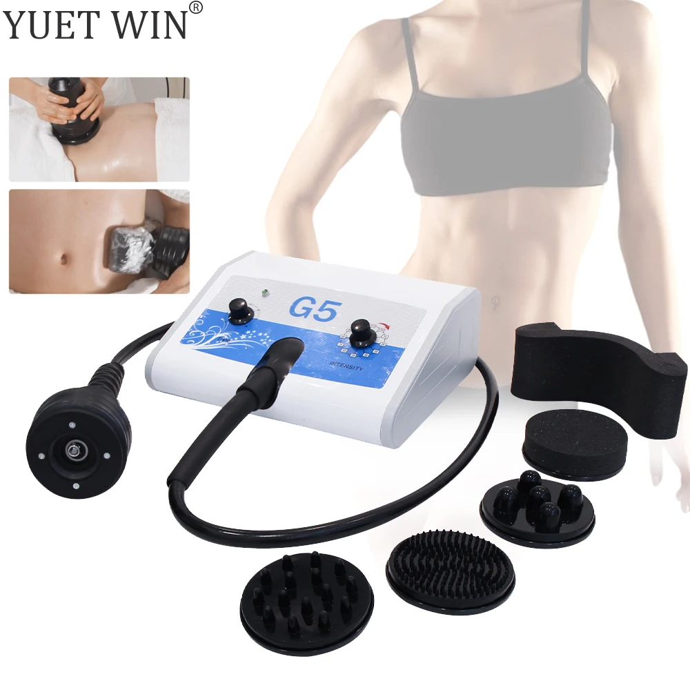 High Frequency G5 Vibrating Massage Machine Body Sculpting Removal Cellulite Weight Loss Massager Beauty Device with 5 Tips