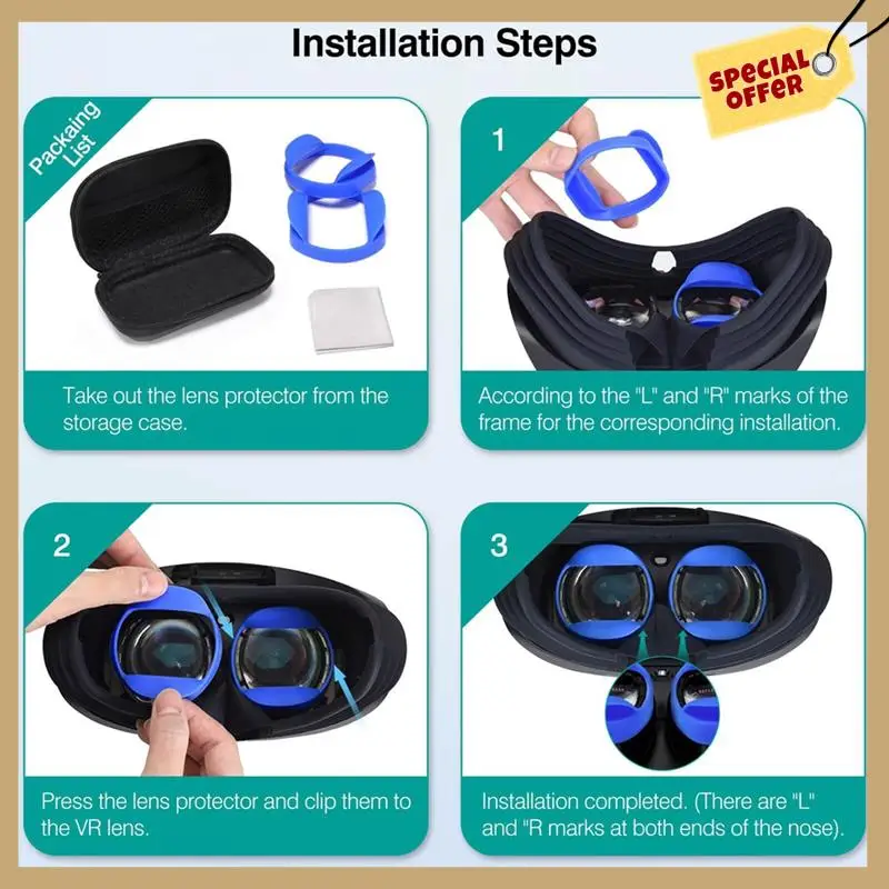 Stable Performance-Eyeglasses Frame Protector Case For PS VR2 Sony Myopia Glasses Scratch Resistant Shade Silicone Soft Protecti