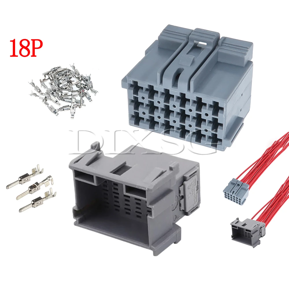 1 Set 18 Pin 1-967629-1 1-967624-1 967634-1 Automotive Heavy-duty Truck ABS EBS Wire Harness Connector Car Accessories