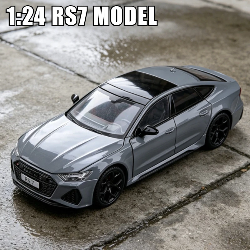 

1:24 RS7 Sportback Sports Car Model Diecast Metal Toy Vehicles Car Model Sound Light Collection Kids Toy Gift