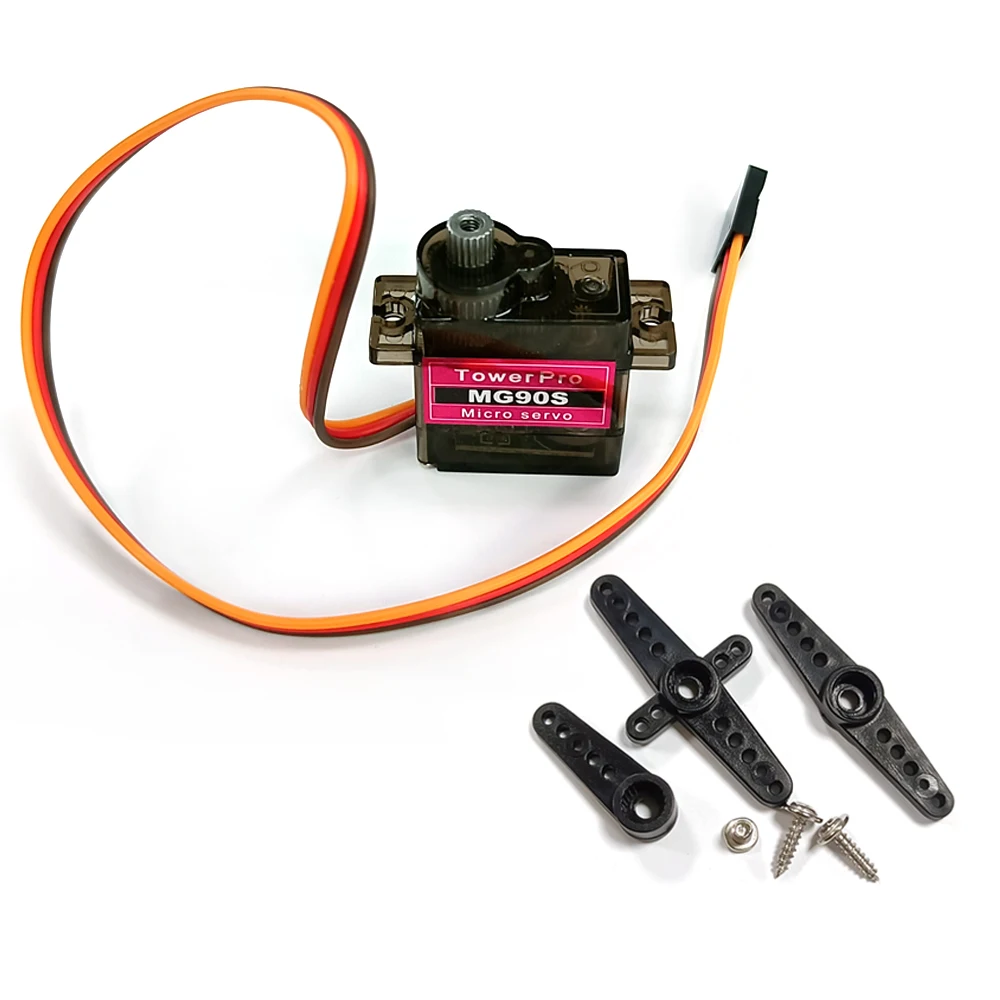 2/4/5/10/20/100 Pcs All Metal Gear MG90S For Rc Helicopter Boat Car MG90 9G Trex 450 RC Robot view 3