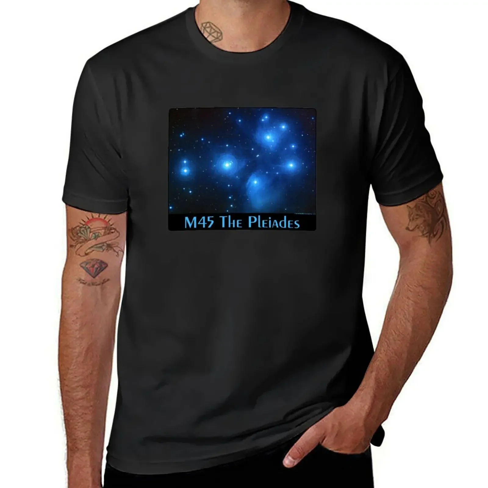 M45 Pleiades Star Cluster Astronomy (n) T-Shirt quick-drying Short sleeve tee shirts graphic tees oversizeds T-shirt men