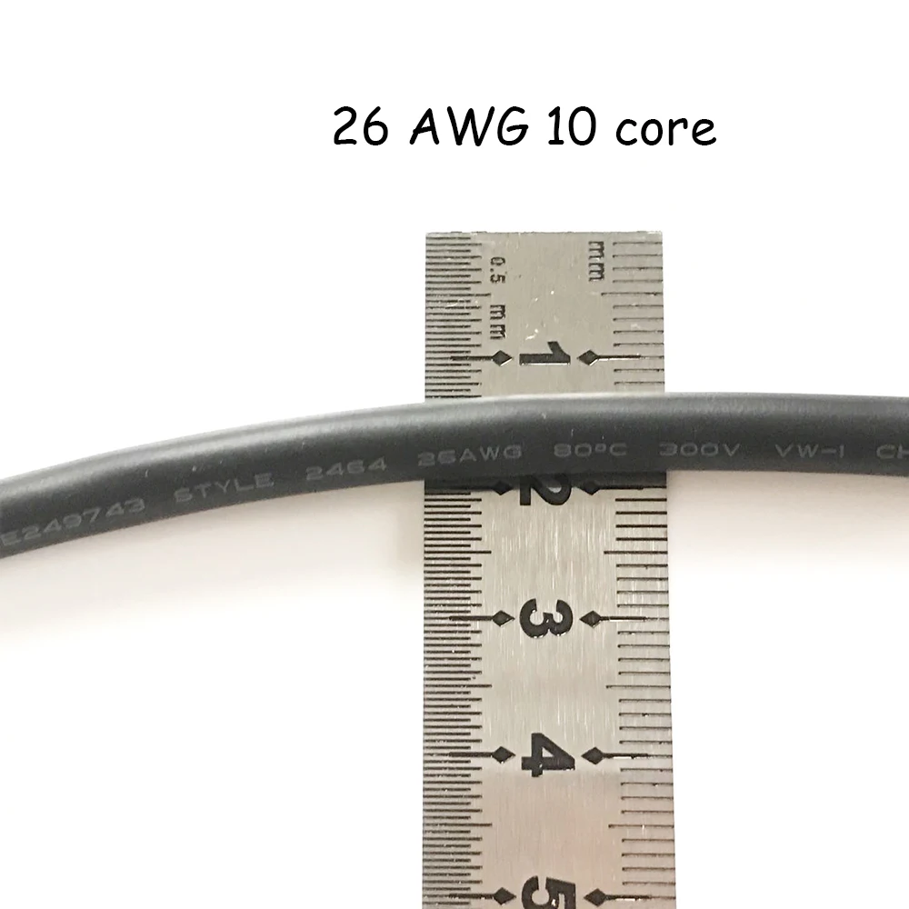 30 Meters 26AWG Electronic Equipment Connector Wire Sheath Line Tin-plated Copper Cable 10core Motor Lead Wire Signal Wire